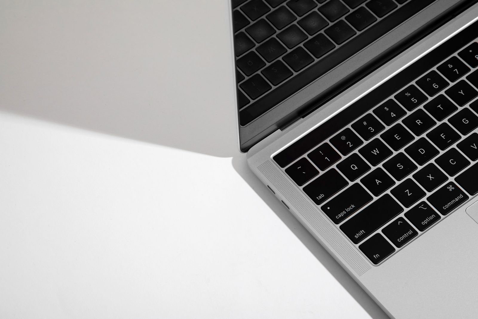 Laptop on a desk